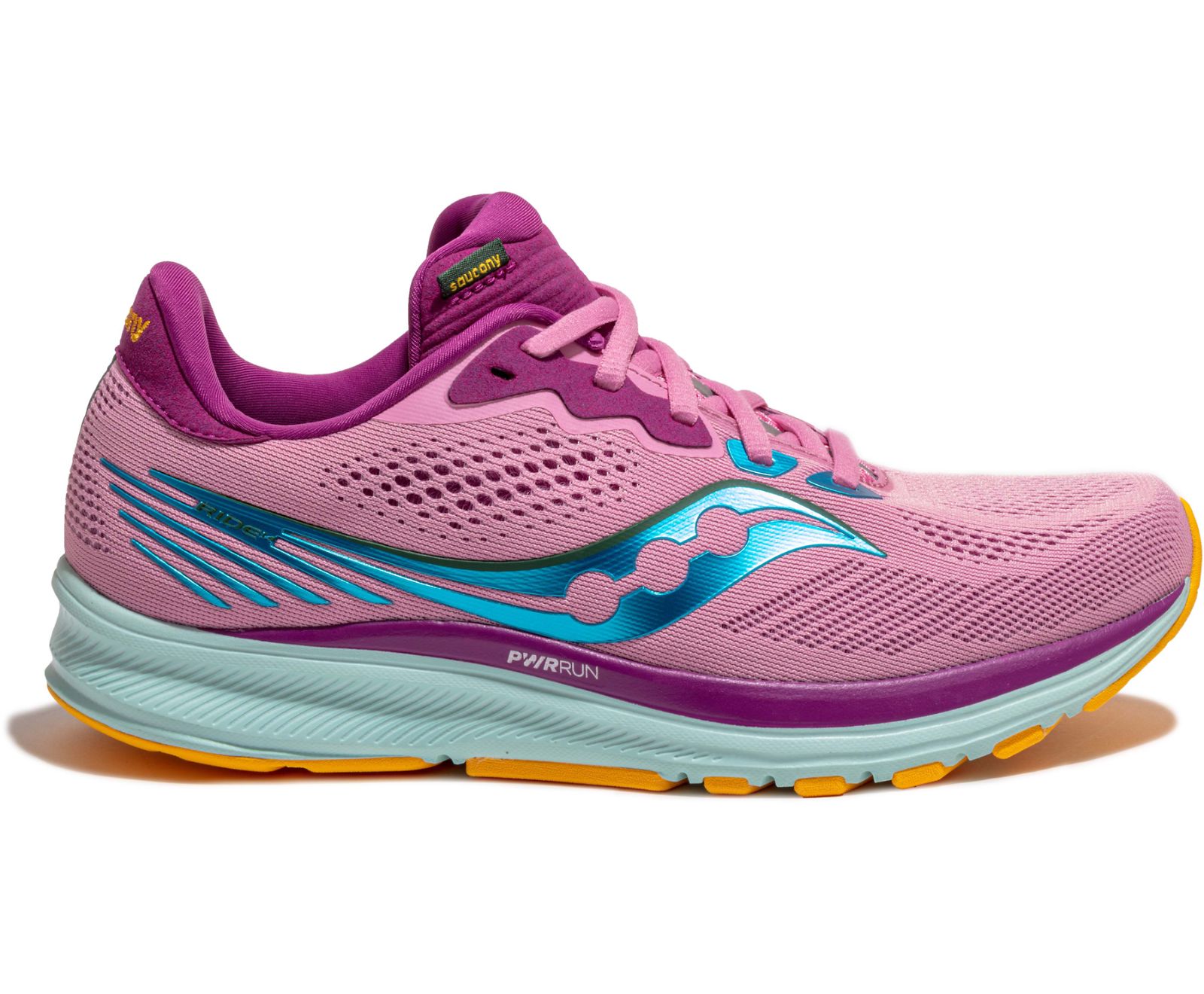 Pink / Purple Women's Saucony Ride 14 Running Shoes | 3087-GIFNA