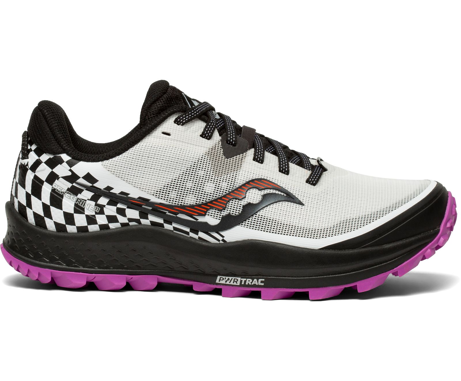 Silver / Purple Women's Saucony Peregrine 11 Trail Running Shoes | 8154-PSCOD