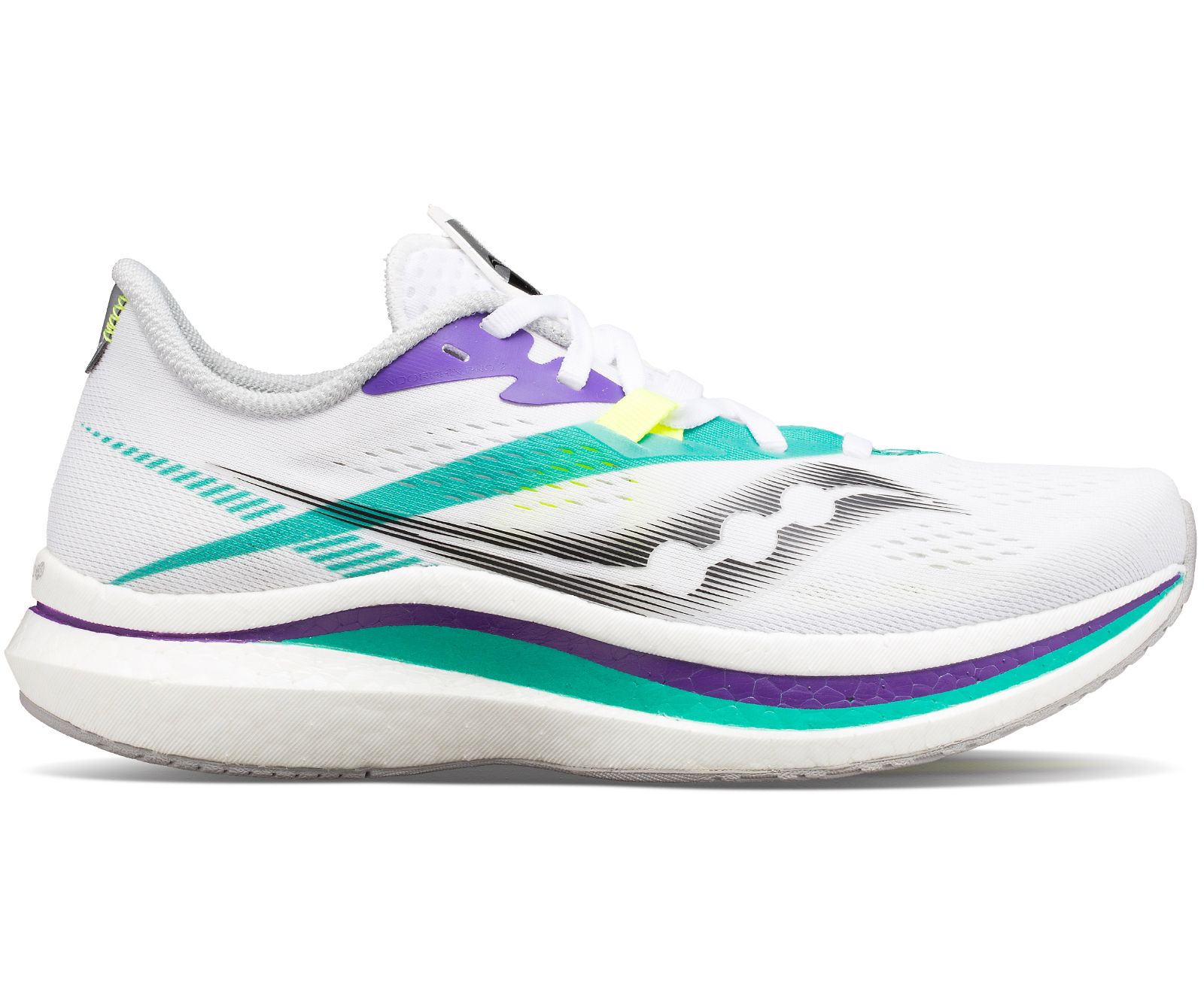 White / Mint Women's Saucony Endorphin Pro 2 Running Shoes | 7058-BLDSA