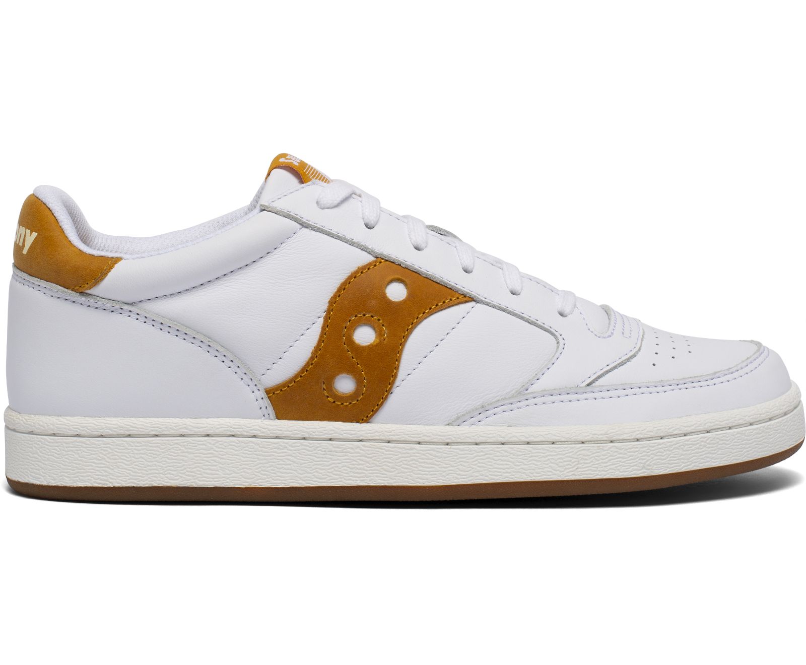 White / Yellow Men's Saucony Jazz Court Originals | 5721-PDBWE